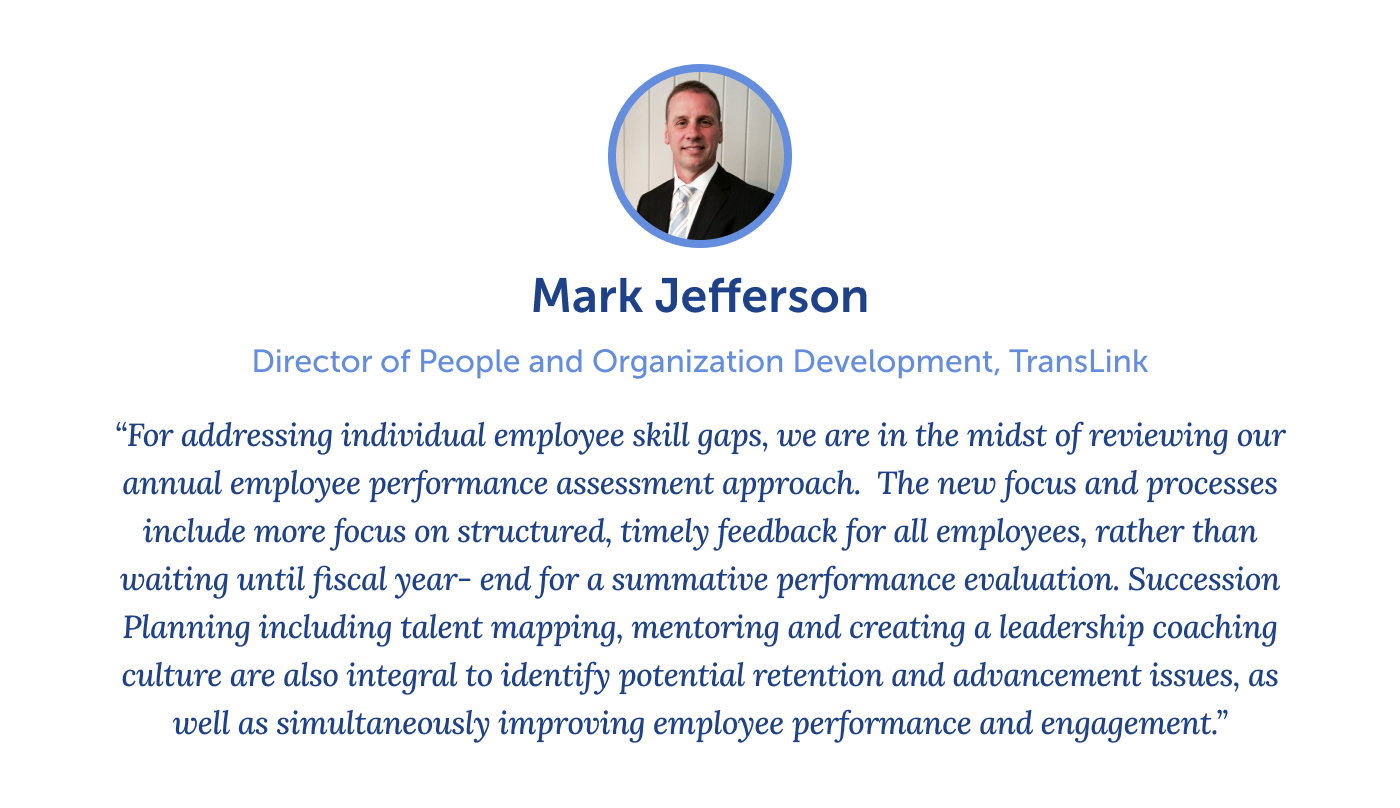 Quote from Mark Jefferson on reskilling and upskilling